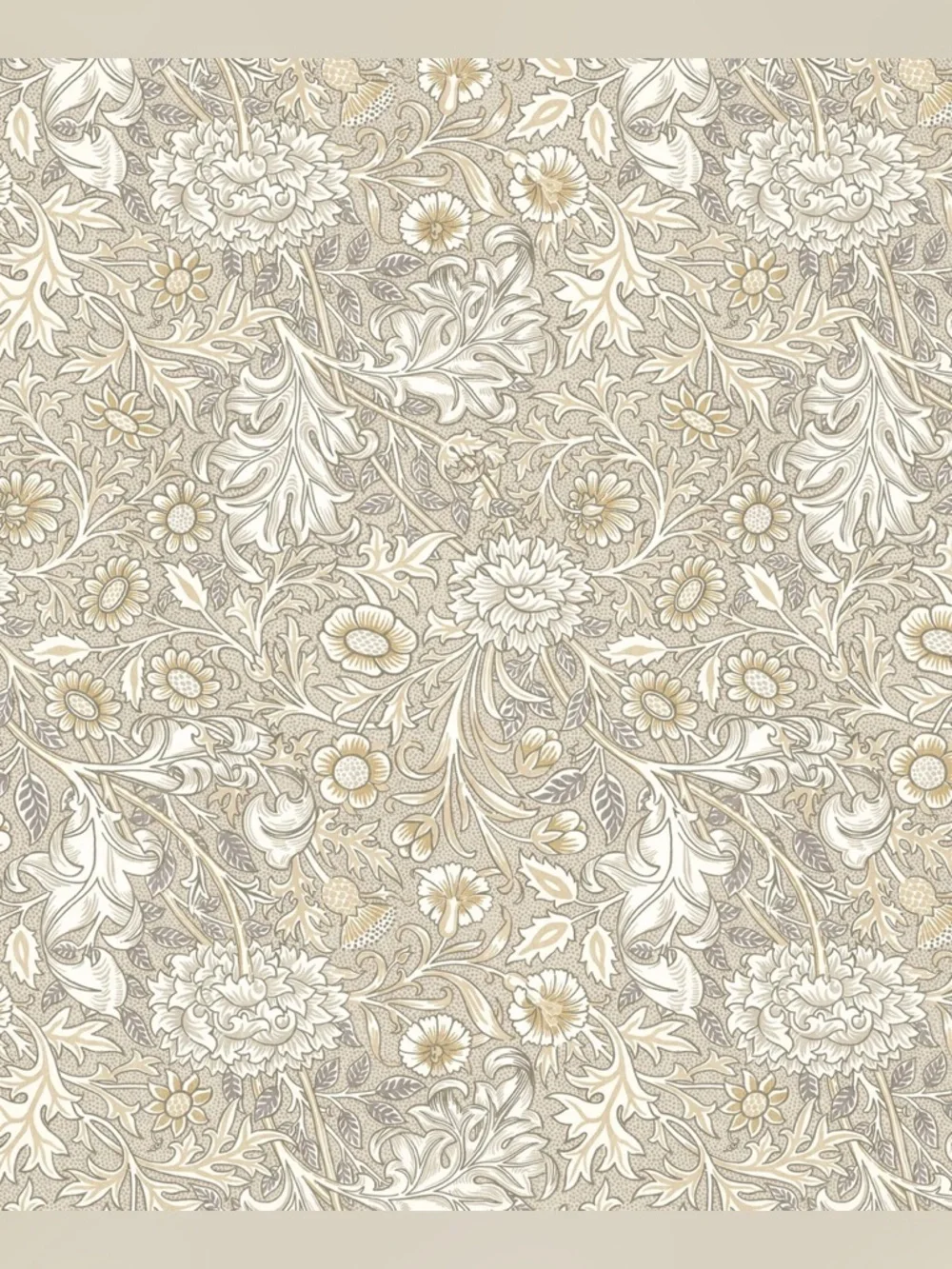2 William Morris Double Bough Floral Quilted Pillow Shams  ( Standard size )